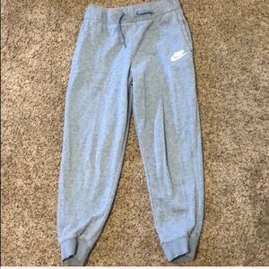gray nike sweats!
